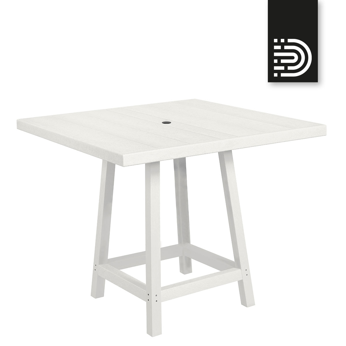 Bar Table in  white 02 - TB23+TT13