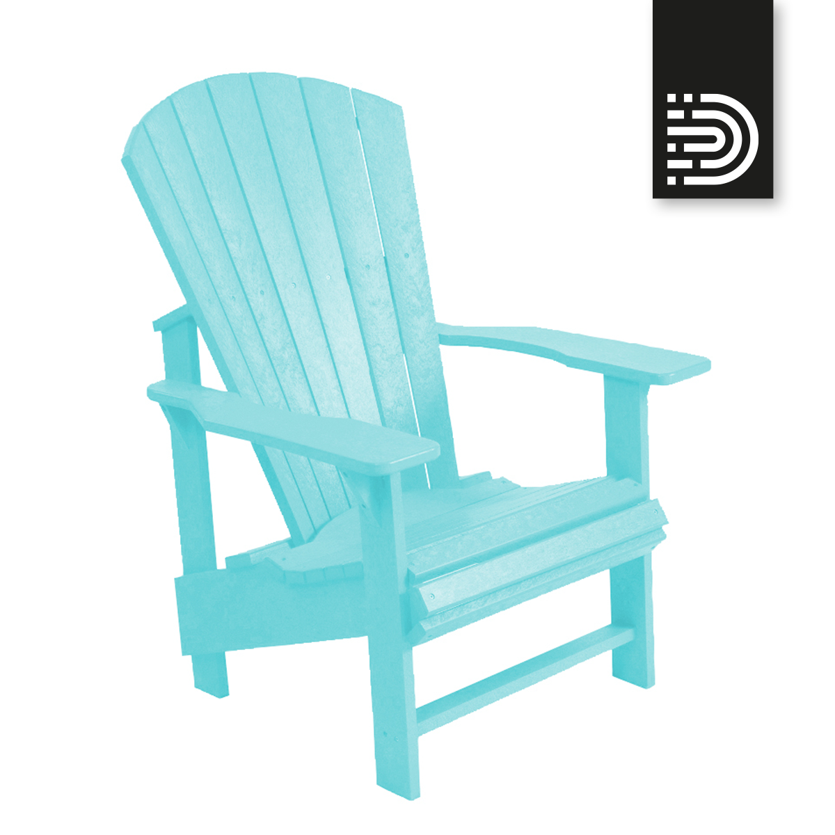 C03 Upright Adirondack Chair - aqua 11
