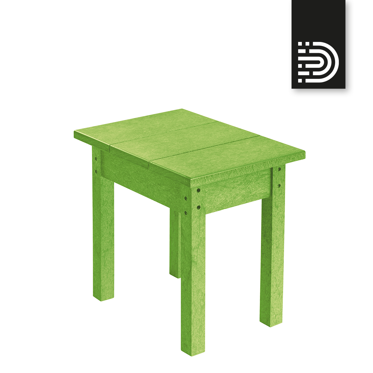 T01 small rectangular table - Kiwi green 17