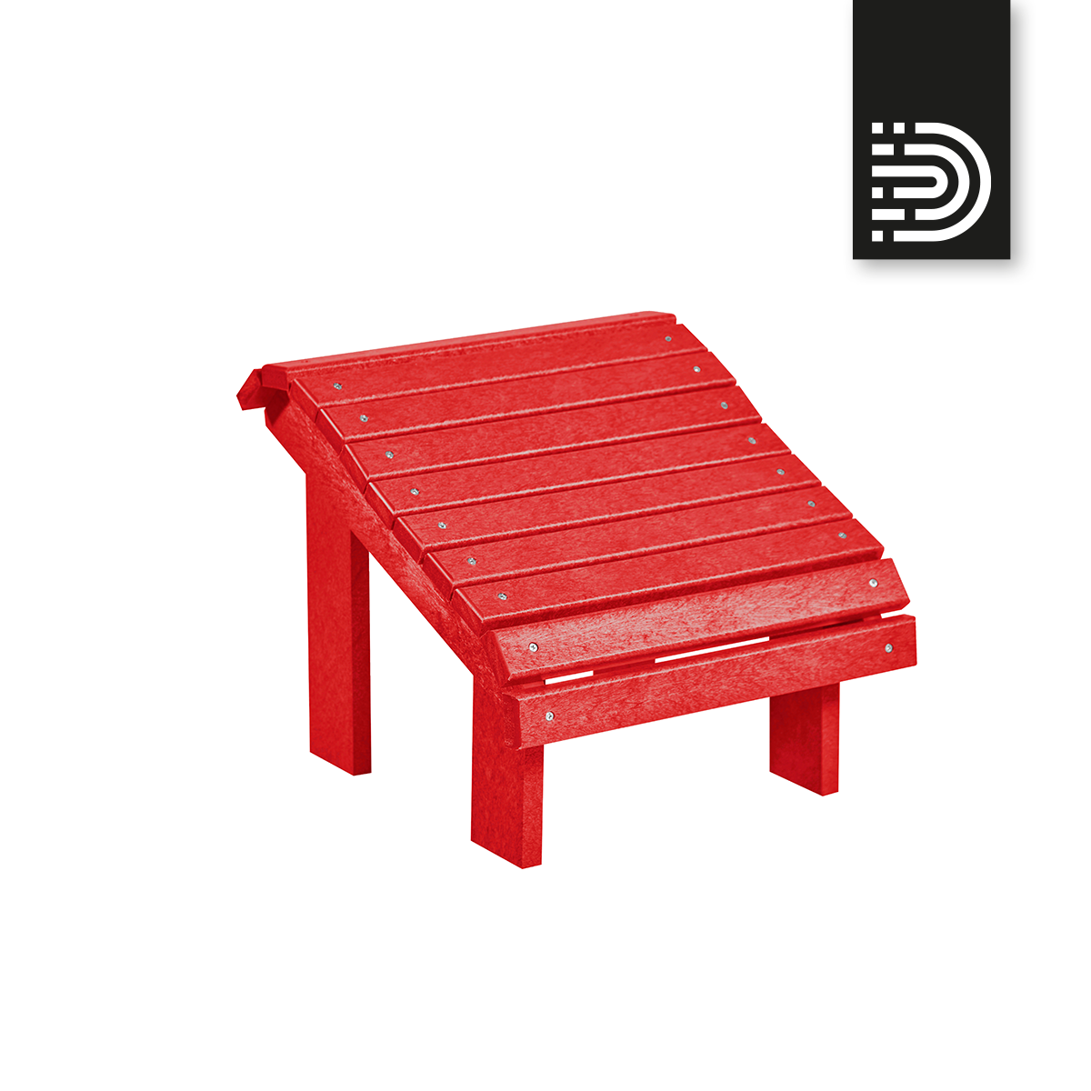 F04 Premium Footstool - red 01