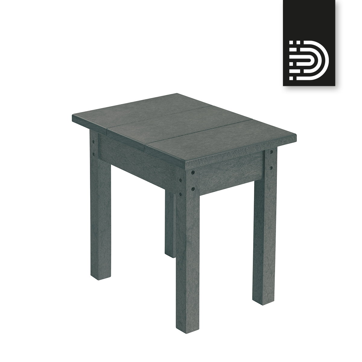 T01 small rectangular table - slate grey 18