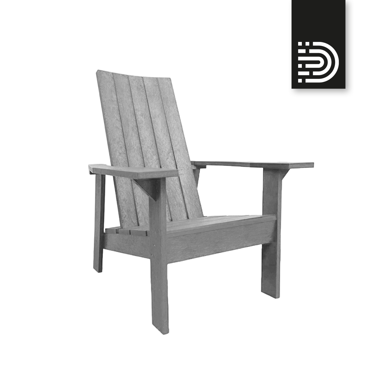  B-Ware: CX10 Flatback Adirondack Chair - Driftwood 32