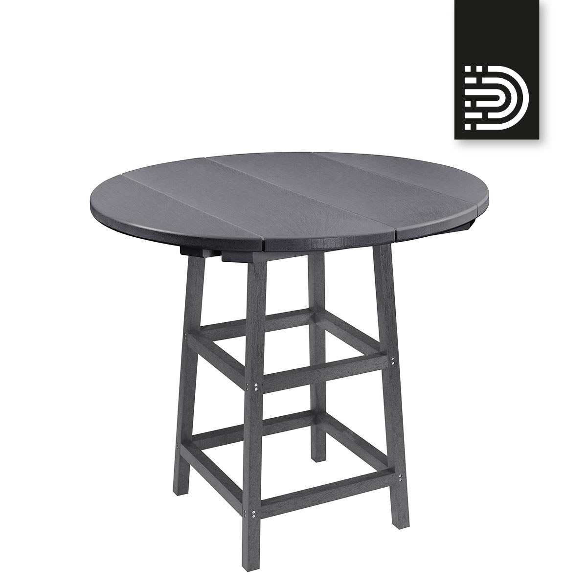Pub Table in slate grey 18 - TB03+TT03/04 