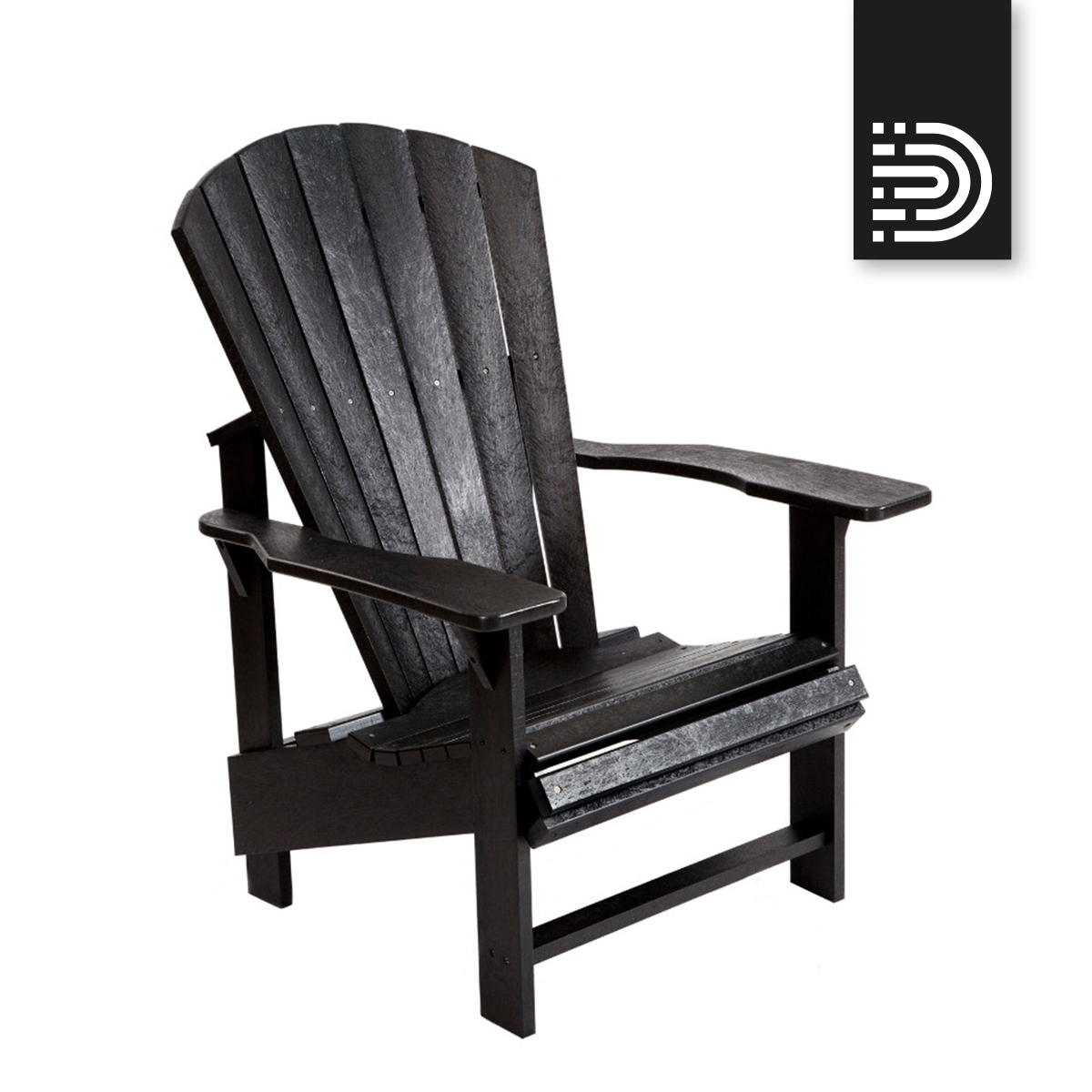 C03 Upright Adirondack Chair - black 14