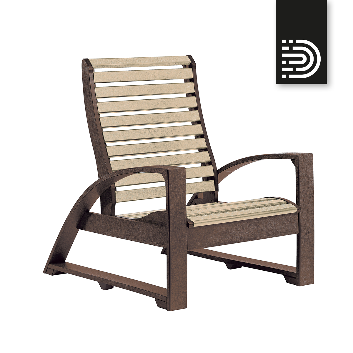 C30 Lounge Chair - choco 16/ beige 07