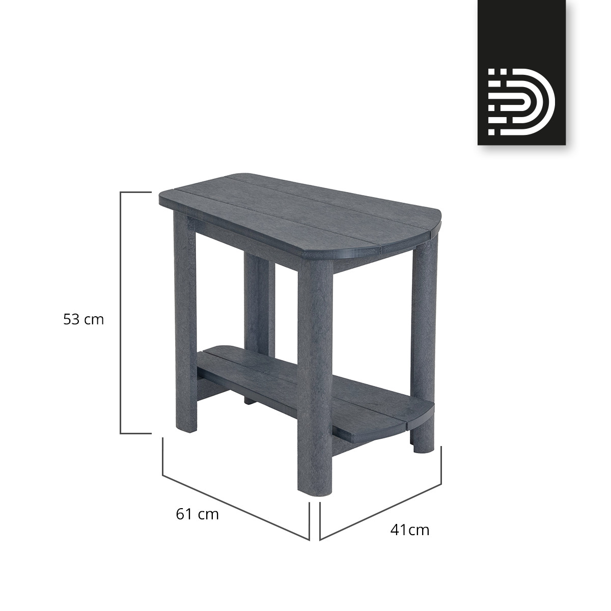 T04 Addy Side Table - Slate gray 18