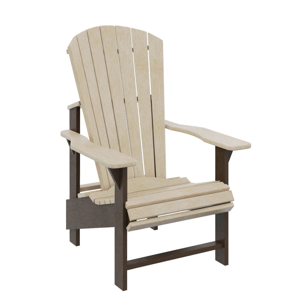  C03 Classic Adirondack Chair - Chocolate 16 /Beige 07 