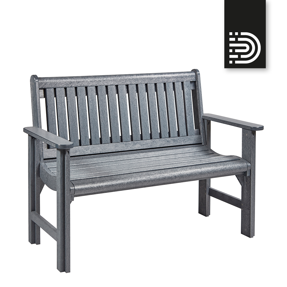 B01 4' Premium Garden Bench- slate grey 18