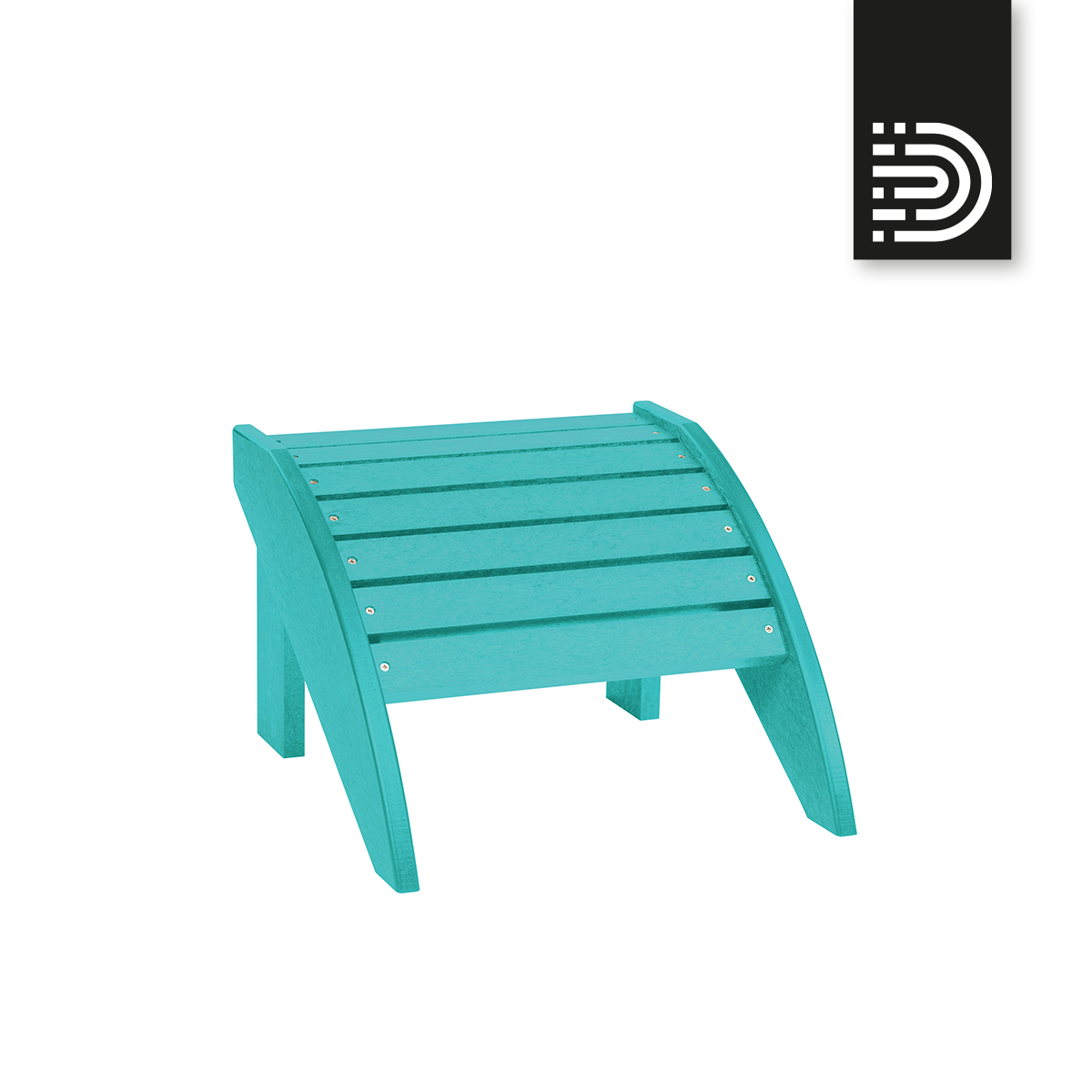 F01 Footstool - turquoise 09