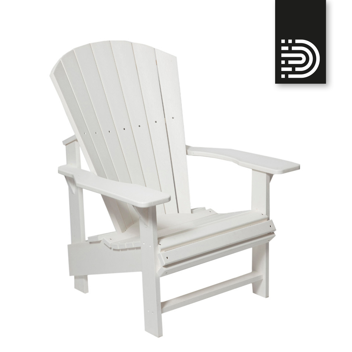 C03 Upright Adirondack Chair - white 02