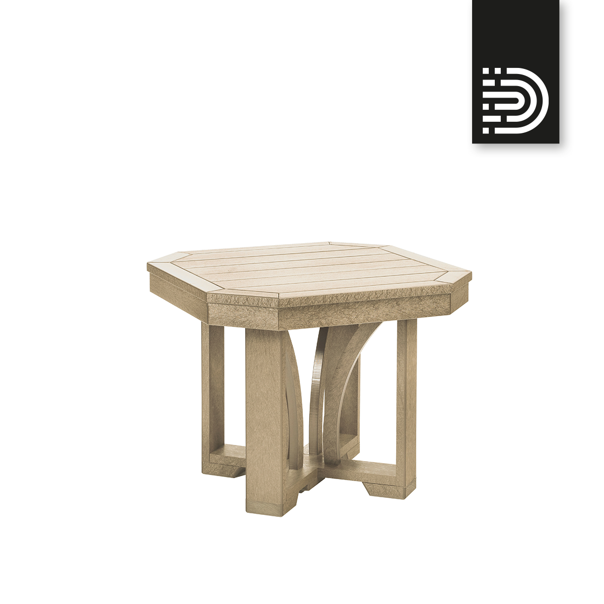 T31 Square End Table  - beige 07