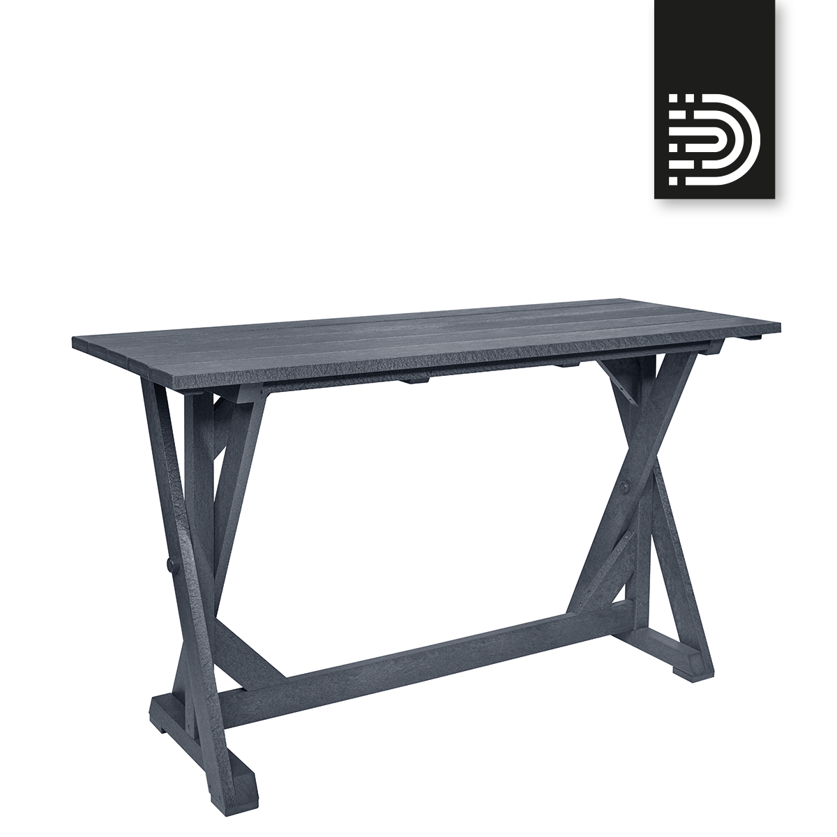 T202 Harvest Bar Table  - slate grey 18