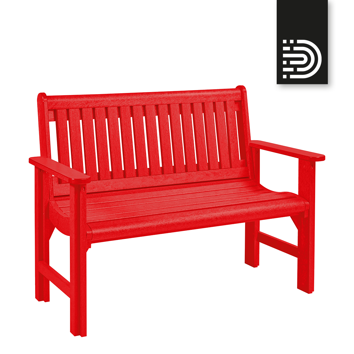 B01 4' Premium Garden Bench- red 01