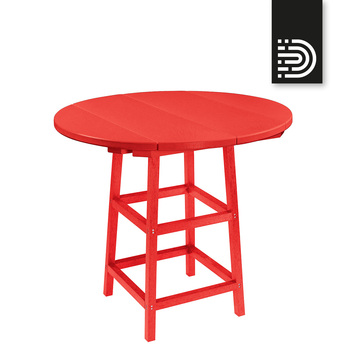 Pub Table in red 01 - TB03+TT03/04