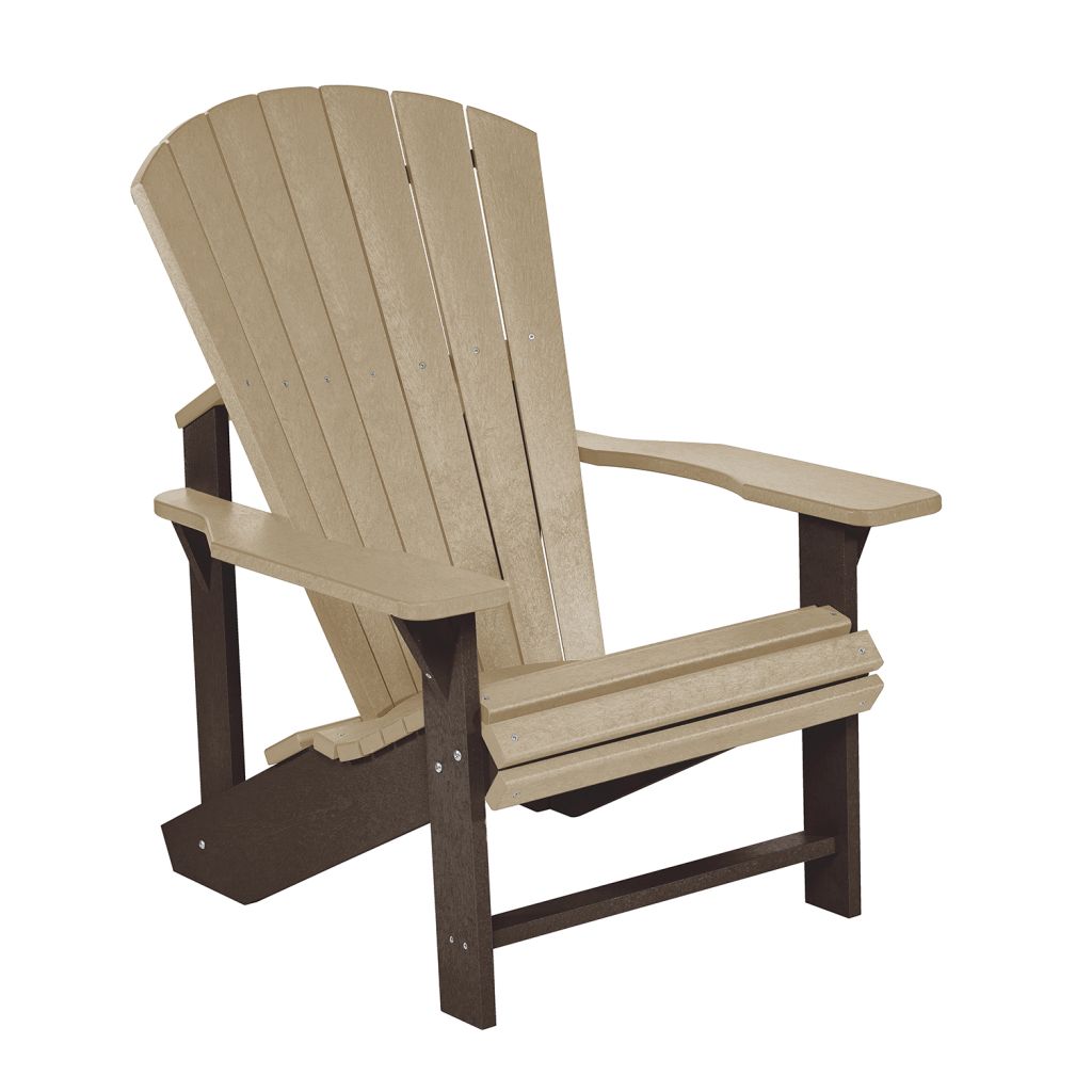  C01 Classic Adirondack Chair - Chocolate 16 /Beige 07