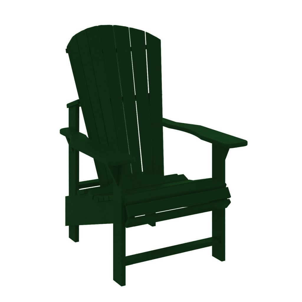 C03 Upright Adirondack Chair - Forest green -06